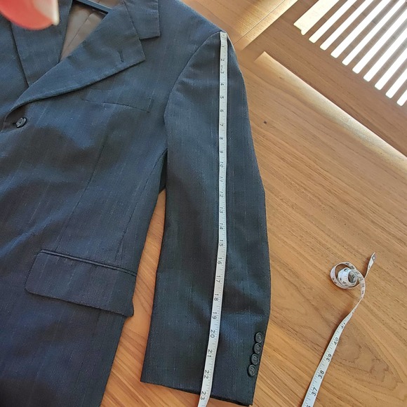 Tom James Men's 3 Button Single Breasted Blazer Sz 42 Gray Career Formal - Picture 6 of 12